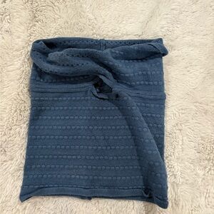 Blue Textured Knit top